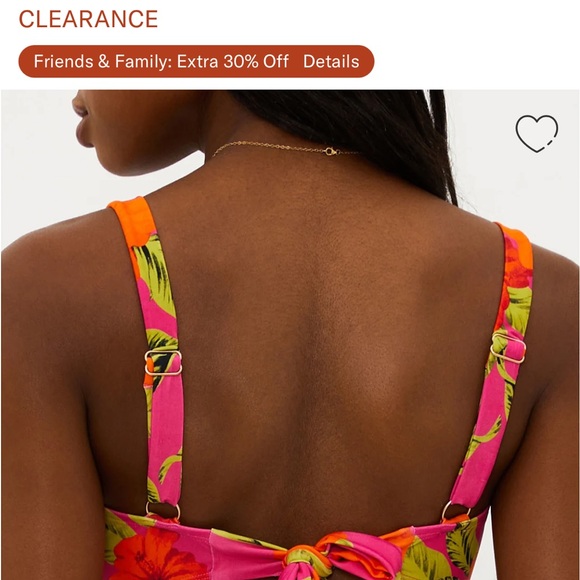 NWT Beach Riot Hibiscus Bikini Sz S Highway Bottom Paulina Top Floral Tropical - Picture 4 of 16